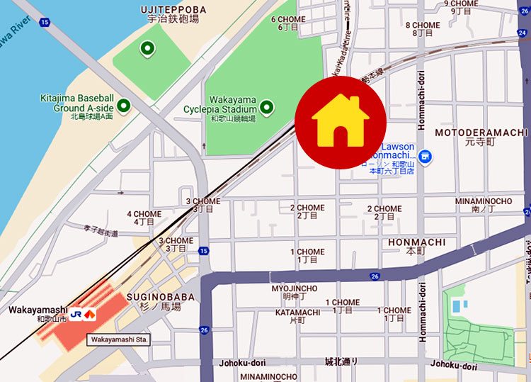 Wakayama City Map